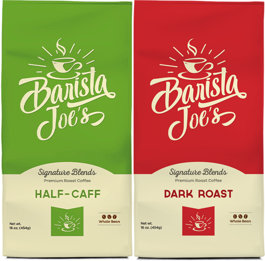 Barista Joe’s – Half-Caff & Dark Roast Blend – (Whole Bean) Barista Joes