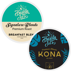 Barista Joe's - Kona & Breakfast Blend 50/50 Variety Box (K-cups) Barista Joes