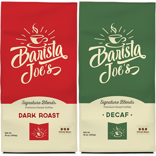 Barista Joe’s – Dark Roast &  Decaf – (Whole Bean) Barista Joes
