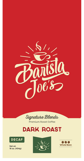 Barista Joe’s – Dark Roast Decaf– (Whole Bean) Barista Joes