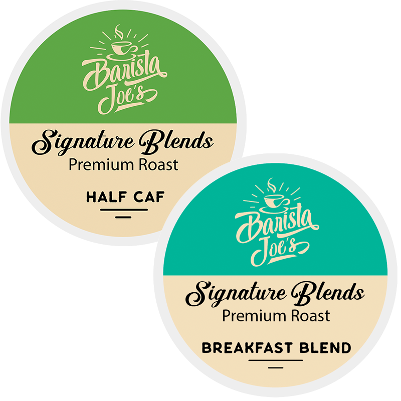 Barista Joe's - Half-Caf & Breakfast Blend 50/50 Variety Box (K-cups) Barista Joes