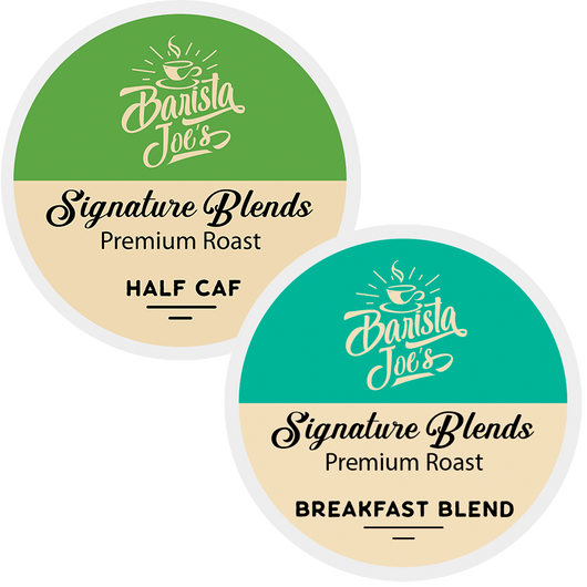 Barista Joe's - Half-Caf & Breakfast Blend 50/50 Variety Box (K-cups) Barista Joes