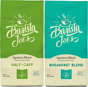 Barista Joe’s – Half-Caff & Breakfast Blend – (Ground) Barista Joes