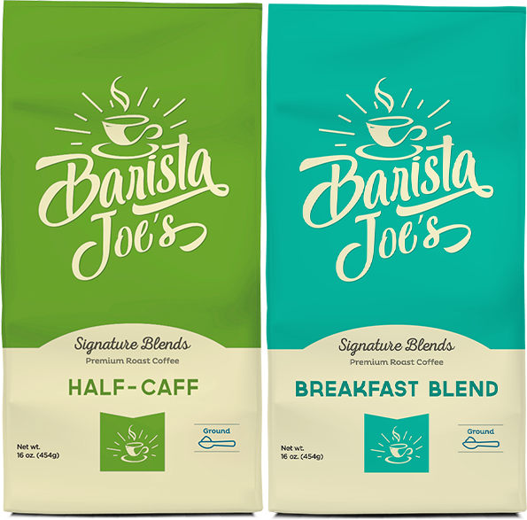 Barista Joe’s – Half-Caff & Breakfast Blend – (Ground) Barista Joes