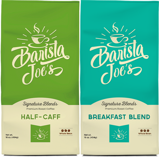 Barista Joe’s – Half-Caff & Breakfast Blend – (Whole Bean) Barista Joes