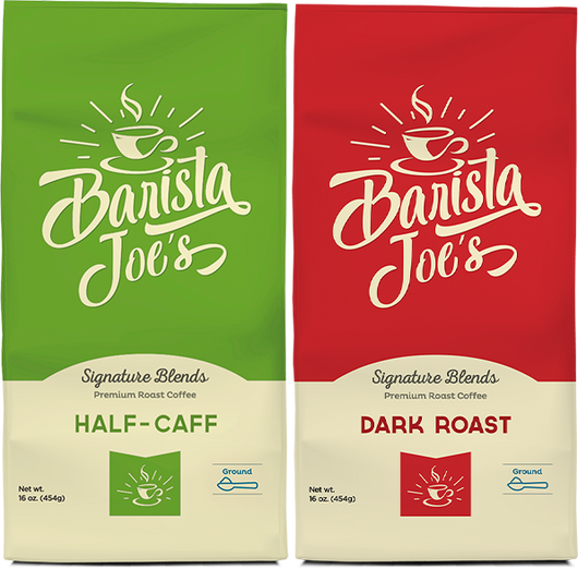 Barista Joe’s – Half-Caff & Dark Roast Blend – (Ground) Barista Joes