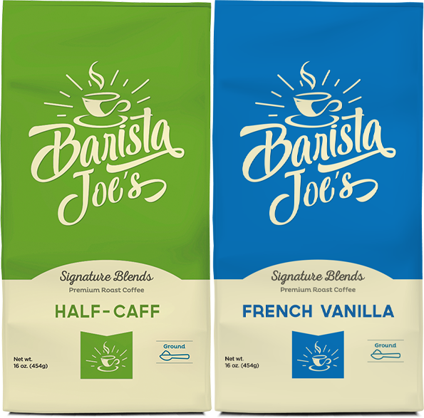 Barista Joe’s – Half-Caff & French Vanilla – (Ground) Barista Joes