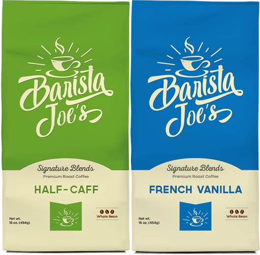 Barista Joe’s – Half-Caff & French Vanilla – (Whole Bean) Barista Joes