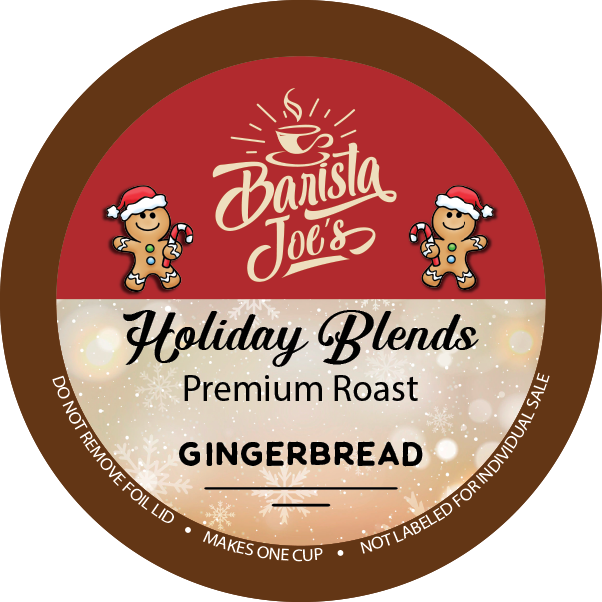 Barista Joe's -  Holiday Blend Gingerbread-Trial Pack 10ct Box     ( K-Cups ) Barista Joes