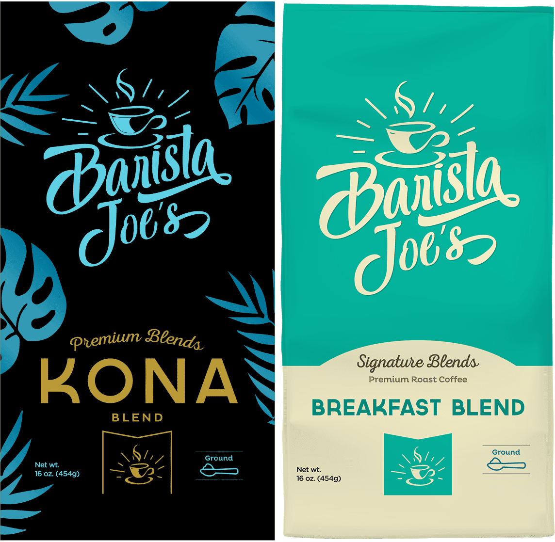 Barista Joe’s – Kona & Breakfast Blend – (Ground) Barista Joes