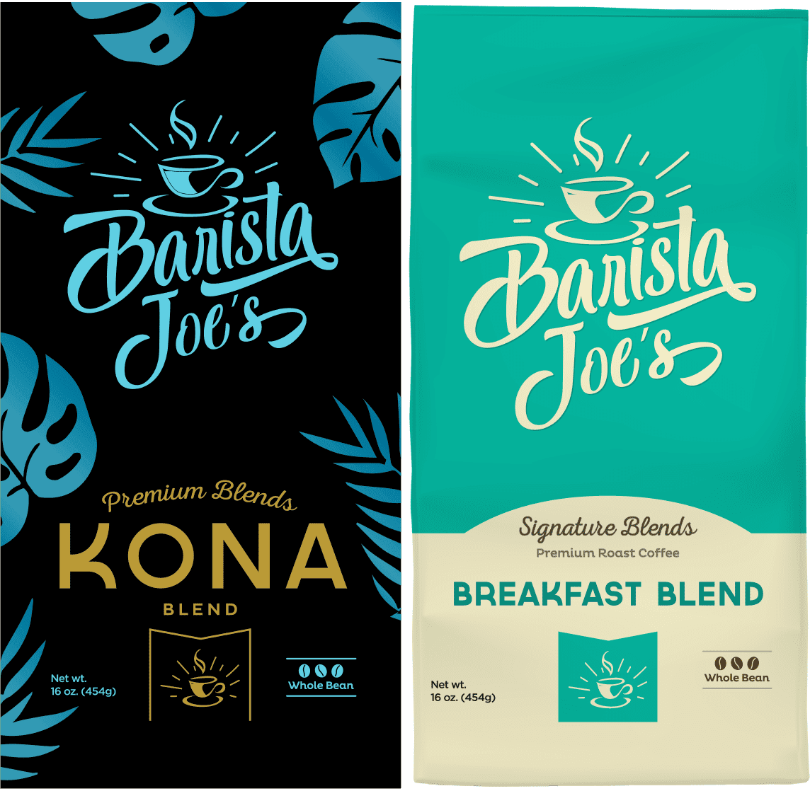 Barista Joe’s – Kona & Breakfast Blend – (Whole Bean) Barista Joes