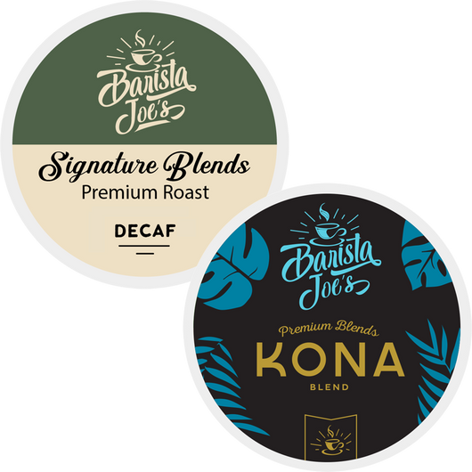 Barista Joe's - Kona & Decaf 50/50 Variety Box (K-cups) Barista Joes