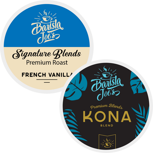 Barista Joe's - Kona & French Vanilla 50/50 Variety Box (K-cups) Barista Joes