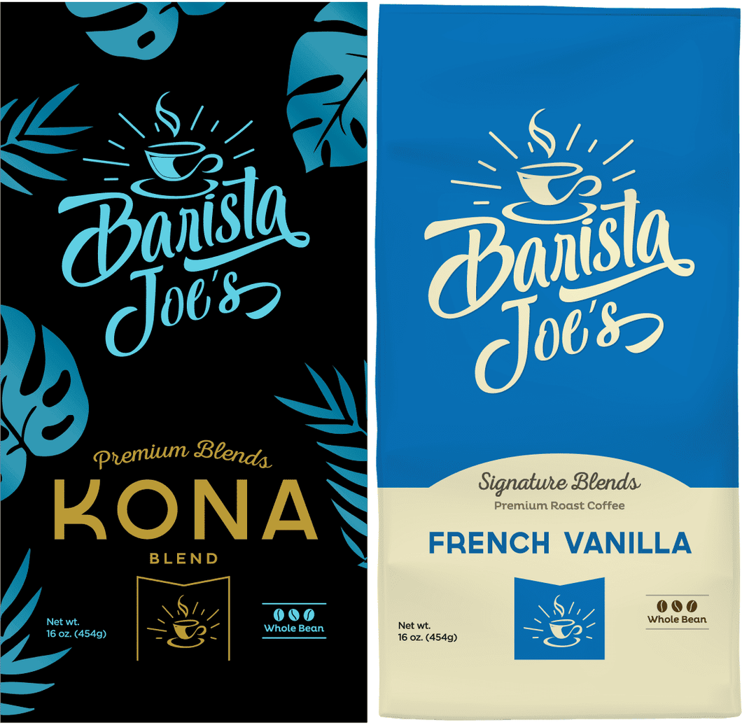 Barista Joe’s – Kona & French Vanilla – (Whole Bean) Barista Joes